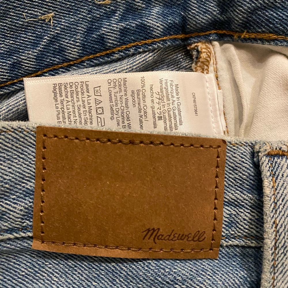MADEWELL Baggy Straight Jeans in Earlhurst Wash: Ripped Edition nd550 - Picture 11 of 11